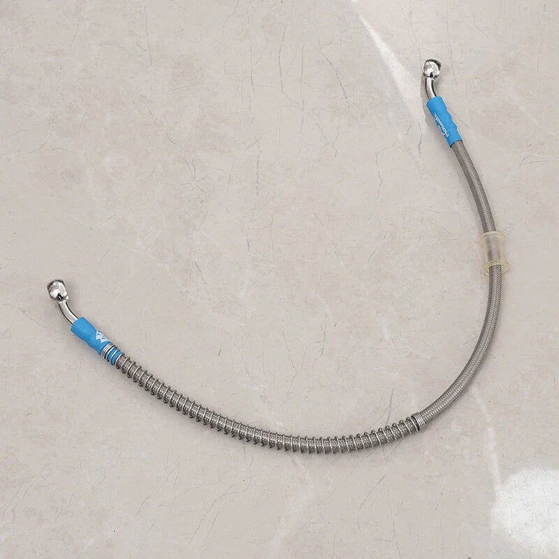 Motorcycle 60cm Stainless Steel Braided Brake Oil Hose Pipe Line Kit
