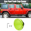 Jeep Wrangler Green Aluminum Alloy Gas Fuel Tank Cap Cover (2007-2017)