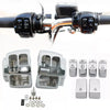 Harley Dyna Softail Billet Aluminum Chrome Switch Housing Cover & Button Caps (2006-2023)