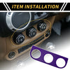 Jeep Wrangler JK (2011-2017) Purple AC Switch Button Control Cover Trim