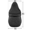 Harley Touring Road Glide Driver Passenger Seat Backrest Pad (2014-2023)