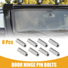Jeep Wrangler JK JL JKU 8 x Door Hinge Pin Bolts Guides (2007-2021)