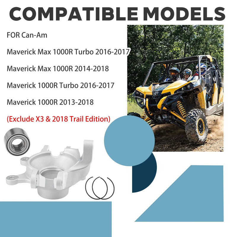 Can-Am Maverick 1000R Rear Wheel Axle Knuckle + Bearing Kit (2013–2018)