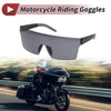 1 Motorcycle Riding Goggles Dark Grey Lens Black Frame PC Cycling Sunglasses