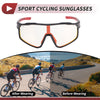 Motorcycle Riding Goggles Red Lens Black Red Frame Tri-Acetyl Cellulos PC