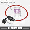 Car 3A Mini Blade Style Fuse Holder 12 AWG