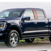 2015-2021 Ford F-150 Piano Black B Pillar Post Door Covers (2 x)