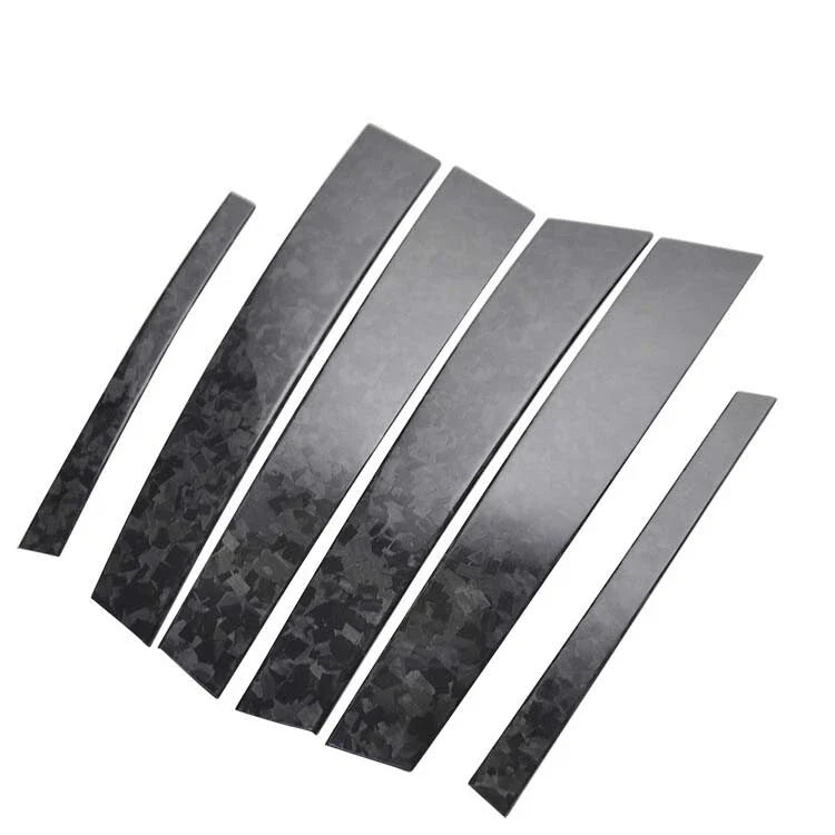 Alfa Romeo Stelvio 2016-2019 Real Carbon Fiber Door B Pillar Cover Trim fit
