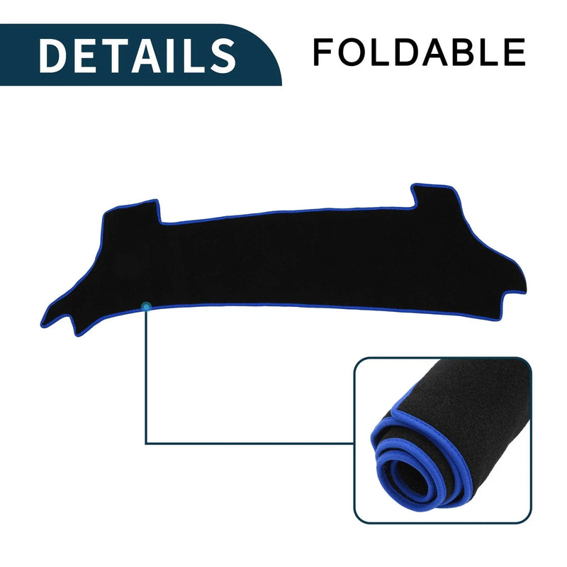 Toyota Prius (2023-2024) Black Blue 1 Set Dashboard Cover Mat