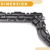 Honda CR-V 2012-2014 Rear Bumper Support Bracket (2 x Black)