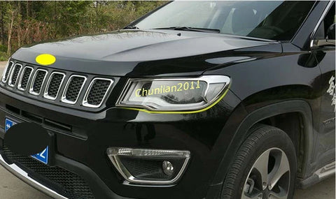 Jeep Compass Front Head Light Lamp Cover Trim (2017-2021)