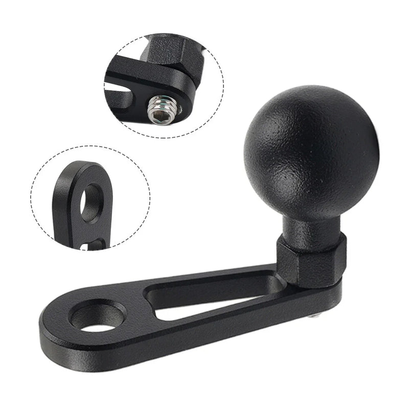 Universal Motorcycle Ball Head Base GPS Phone Holder Clamp Stand