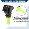 Jeep Patriot (2007-2017) Black Green 2 x Front Windshield Washer Nozzles