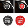 Alfa Romeo Giulia, Stelvio 1pc Carbon Fiber Red Engine Button Cover (2017-)