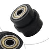 Street Bike Black 8MM Drive Chain Pulley Roller Slider Tensioner Wheel