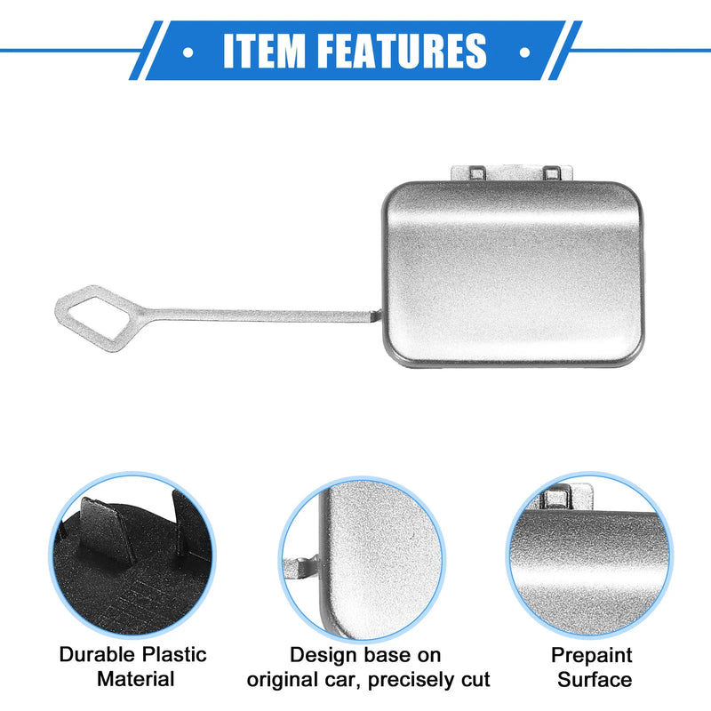 Mercedes-Benz E350 Sedan (2010-2013) Silver Tone Rear Bumper Tow Hook Cap