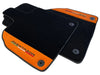 Lamborghini Aventador 2012-2022 - Orange Alcantara Leather Floor Mats