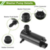 Nissan Windshield Washer Pump w/Grommet (2007-2012)