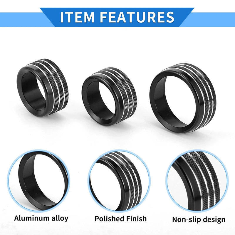 Dodge Challenger 3 Pcs Tune Switch Knob Cover Ring (2015-2019)