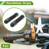 Motorcycle 7/8" 22mm Hand Grips Cover End Grips Rubber Titanium Tone