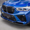 BMW X5M F95 2020-2023 Real Carbon Fiber Front Bumper Lower Lip Splitter