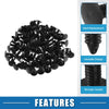 Jeep Dodge Plastic Automotive Fasteners 100 Pcs Bumper Clips