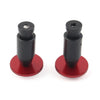 Dirt Bike Motor Red 7/8" Handlebar End Weights Grips Cap Plugs