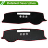 Volvo XC90 (2015-2020) - Black Red 1 Set Dashboard Cover Mat