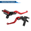 Honda - Solid Red Adjustable Short Brake Clutch Levers