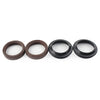 Motorcycle 4 Pcs Brown Front Fork Damper Seal