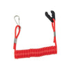 Boat Outboard Red Waterproof Kill Safety Engine Switch Lanyard