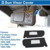 Chevy Tahoe Sun Visor Covers Black (1995 - 1999)