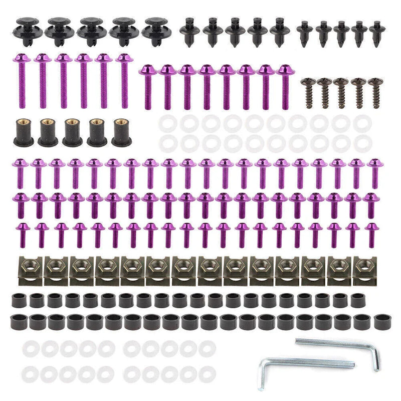 Honda CBR600RR CBR900RR CBR1000RR Bodywork Fairing Screws Bolts Kit (2003-2023)
