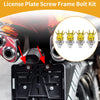Universal Motorcycle M6 License Plate Screws Cover / 35mm / Gold Tone