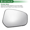 Ford Tourneo Right Side White Mirror Glass with Back Aspherical Non-Heated