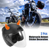 Make Model 2 x Car Motorcycle Helmet Bull Horn Bumper Suction Cup Orange