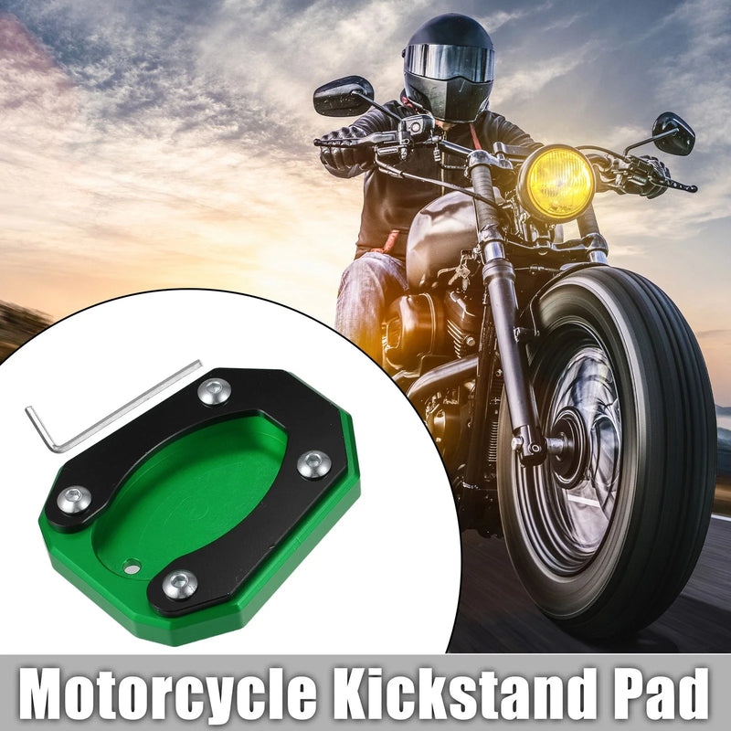 Kawasaki Zx4rr 1 Set Kickstand Side Stand Plate Pad Green (2023–2023)