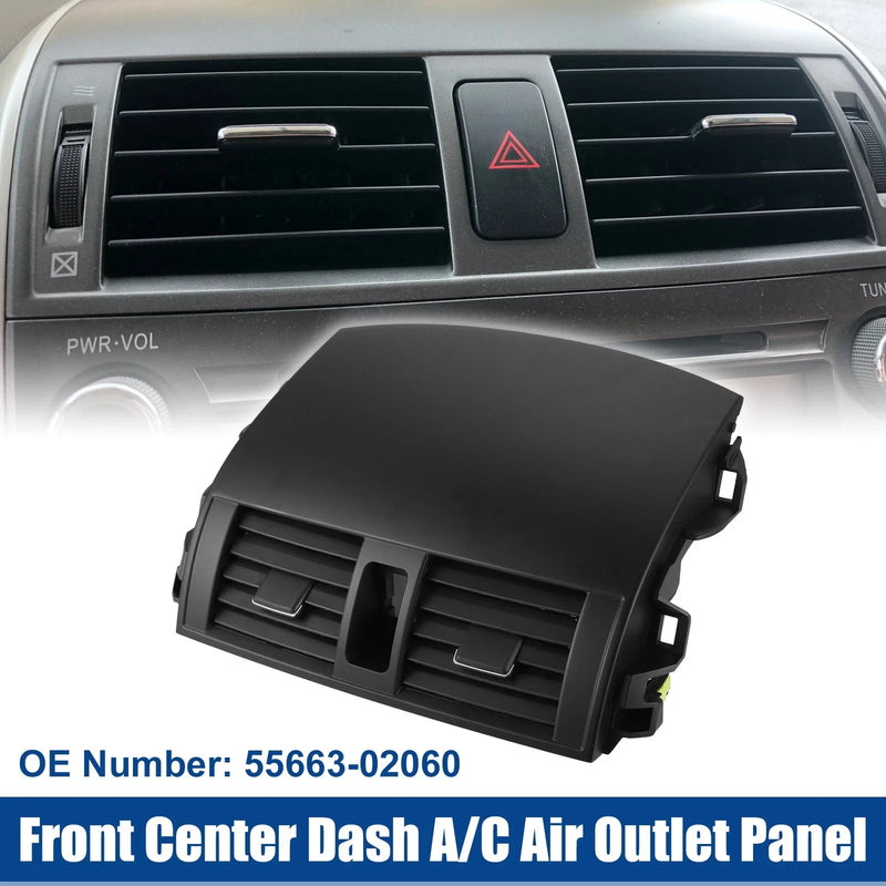 Toyota Corolla Center Dashboard A/C Air Outlet Vent Panel Black (2009–2013)