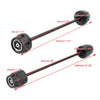 Ducati Scrambler Swingarm Crash Pads Axle Set Black (2015-2023)