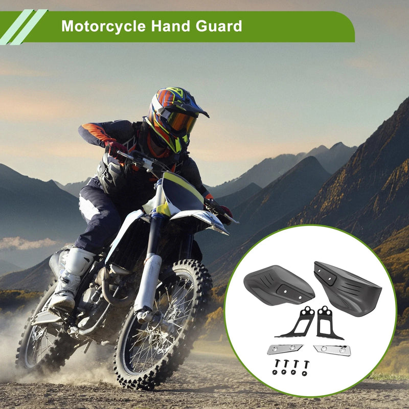 Motorcycles Knuckle Protector Dark Brown Plastic Set Universal Hand Guard