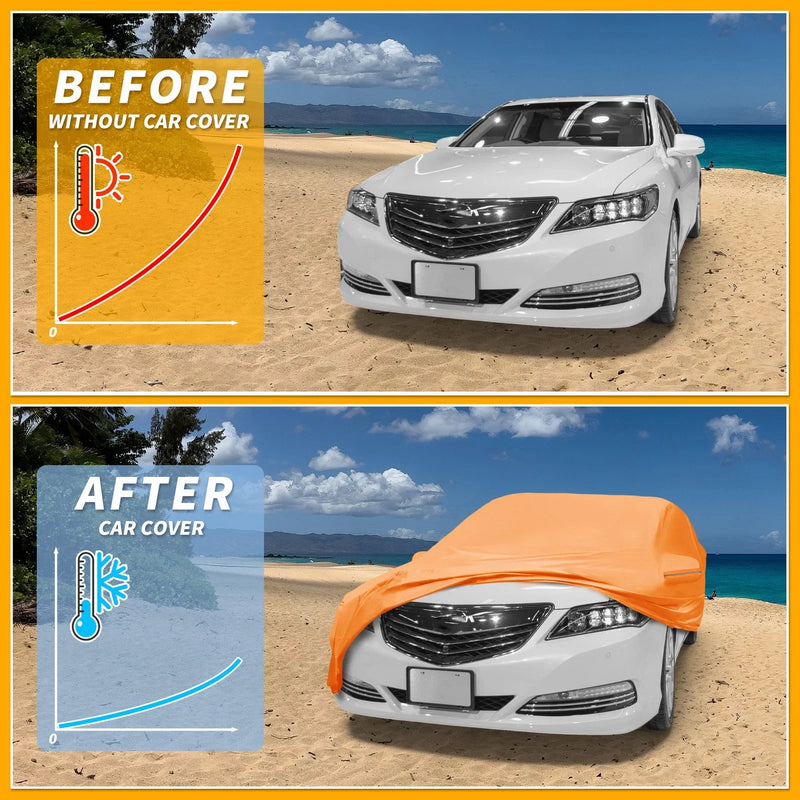 Acura TLX - Waterproof All Weather Cotton with Zipper Car Cover