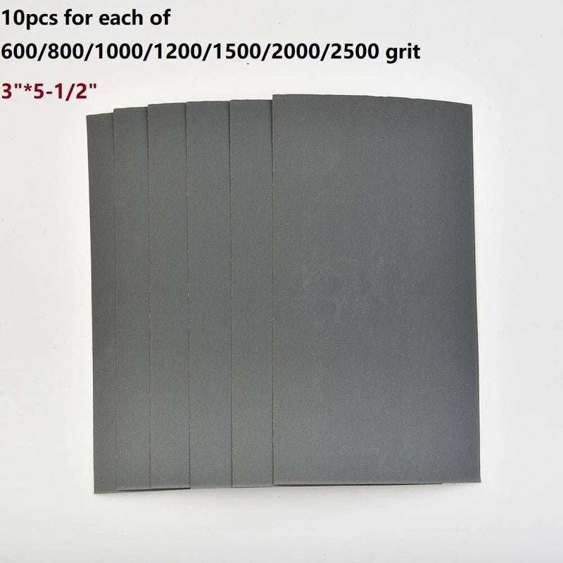 Diy Sandpaper 70Pcs Wet Dry Grit 600–2500