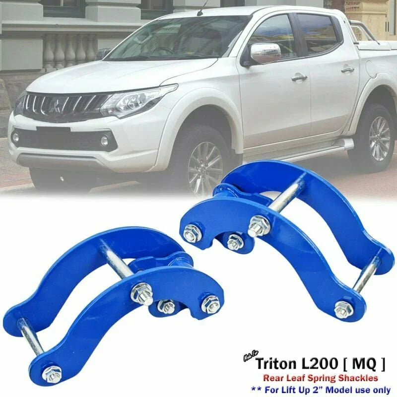 Mitsubishi Triton 2" Rear Leaf Spring Shackles Lift Kit (2015-2023)