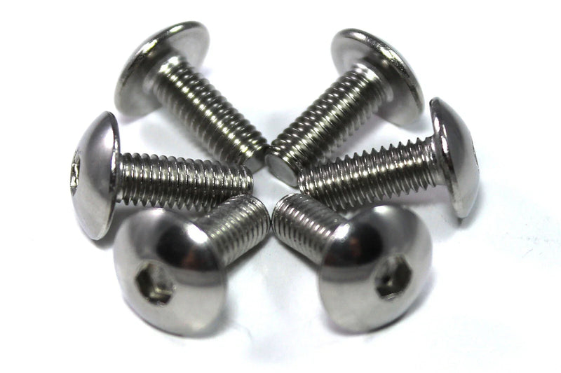 Motorcycle 6x m6 x 16mm Stainless Steel Fairing Bolts