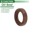 Make Model Oil Seal / 22x32x7mm 5 Pcs / FKM Rubber High Pressure Brown