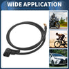 Car Motorcycle Inflator Extension Tube 51.18in M8x0.8 0.305in x32TPI
