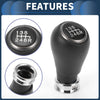 Honda CR-V 2006-2011 Plastic Black Silver Tone 6 Speed Gear Shift Knob