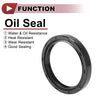 Rotary Shaft Seal 40x50x7mm Oil Seal Nitrile 70 Durometer Rubber Black 5 Pcs