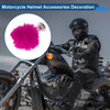 Motorcycle 2 x Rose Red Plush Iron Motorcycle Helmet Accessories Decoration