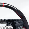 Ford Mustang Mach-E Carbon Flat Bottom Suede Steering Wheel (2021-2024)